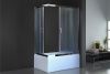 Душевой уголок Royal Bath BP RB8100BP-C-CH-R 100х80 стекло матовое профиль хром с поддоном