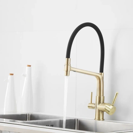 Смеситель для кухни Rose R658Q на мойку бронза