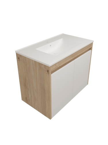 Фасад для тумбы под раковину Teymi Netta T60614 38х2х53 цвет белый - фото 2