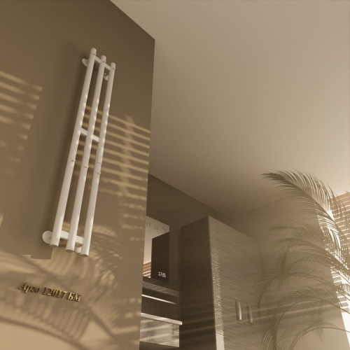 Полотенцесушитель Altasan Арго Арго12017БМ подвесной 17х120 электрический белый матовый - фото 4