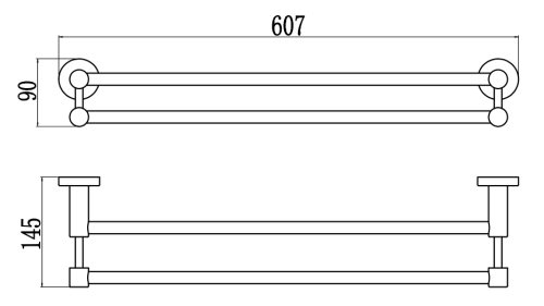 Полотенцедержатель Savol S-005649 - фото 3