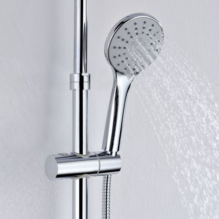 Душевая стойка Wasserkraft A066 настенная цвет хром