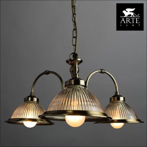 Люстра подвесная Arte Lamp American Diner (Америцан Динер) A9366LM-3AB - фото 4