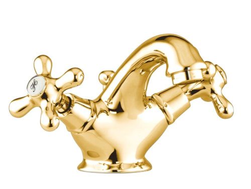 Смеситель Webert Armony AM700108010 на раковину золото - фото 2