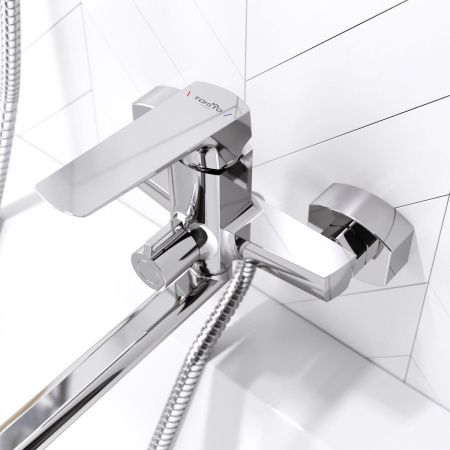 Смеситель для ванны Tokito SENDAL TOK-SEN-1015 настенный хром