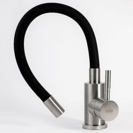 Смеситель для кухни Esko K44 B на мойку нержавеющая сталь
