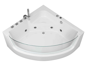 Ванна акриловая гидромассажная Grossman GR-15000-1 150х150 угловая четверть круга с ножками Ванна акриловая гидромассажная Grossman GR-15000-1 150х150 угловая четверть круга с ножками