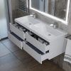 Тумба под раковину Uperwood Tanos 2910203303 120х50 подвесная цвет белый