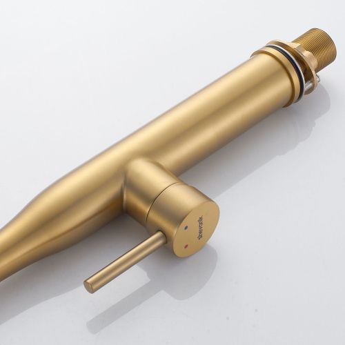 Смеситель для кухни Shevanik S123G-1 на мойку золото - фото 5