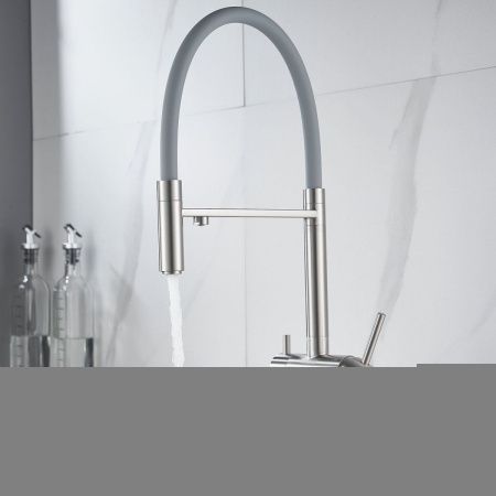 Смеситель для кухни Shevanik S178L на мойку сатин