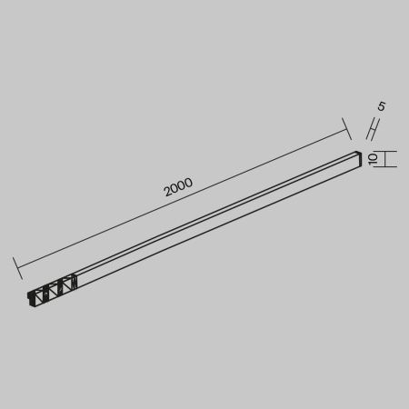 Трековый светодиодный светильник Maytoni Technical Flex (Гибкий) TR186-1-16W4K-B