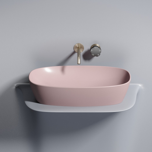 Раковина Ceramica Nova ELEMENT 60 см CN6049MP накладная цвет розовый матовый - фото 2