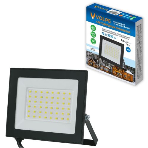 Прожектор Volpe ULF-Q519 70W/6500K IP65 220-240V BLACK - фото 3