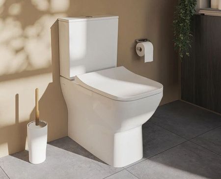 Унитаз напольный с бачком Vitra Integra Square 9833B003-7204 белый с сиденьем микролифт безободковый