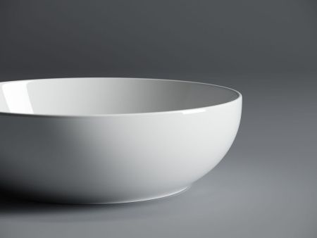 Раковина из сантехнического фарфора Ceramica Nova ELEMENT CN6020 40х40 накладная цвет белый без отверстий под смеситель