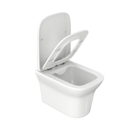 Унитаз подвесной Cerutti SPA CT8780 белый с сиденьем микролифт безободковый каскадный смыв