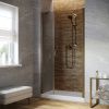 Душевая дверь Vegas-Glass EP-F-2 LUX EP-F-2 LUX 145 05 07 R 145х200 стекло тонированное профиль бронза