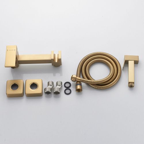 Гигиенический душ со смесителем Shevanik S137G золотой сатин - фото 4