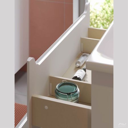 Тумба с раковиной Alavann Lana ALV0980000 80х50 напольная цвет белый