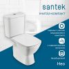 Унитаз-компакт напольный с бачком Santek Нео 1WH302418 белый с сиденьем микролифт безободковый каскадный смыв