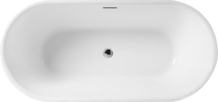 Ванна акриловая BelBagno BB405-1700-800 170х80 отдельностоящая овальная с ножками