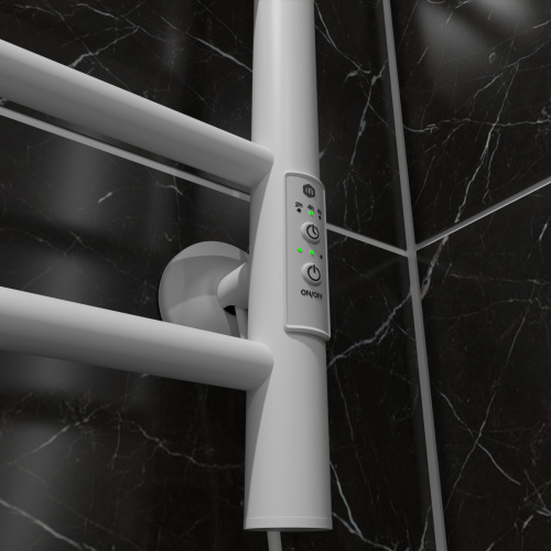 Полотенцесушитель Маргроид Вид 10 10-8050-1049-9016R 53х81 электрический белый матовый - фото 4