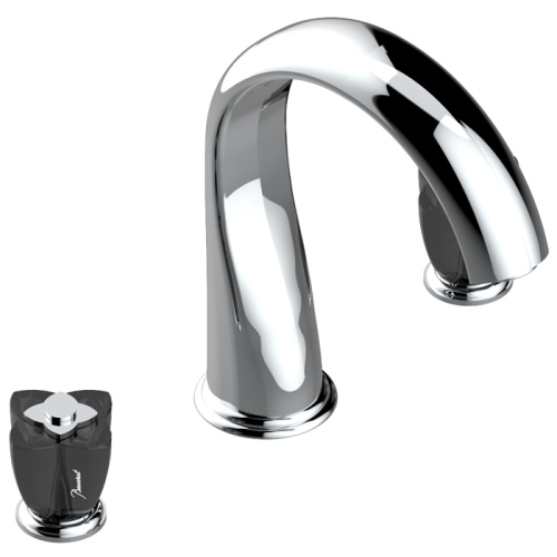 Смеситель THG Petale de Cristal noir U6D-A02-25SG на борт ванны хром - фото 2
