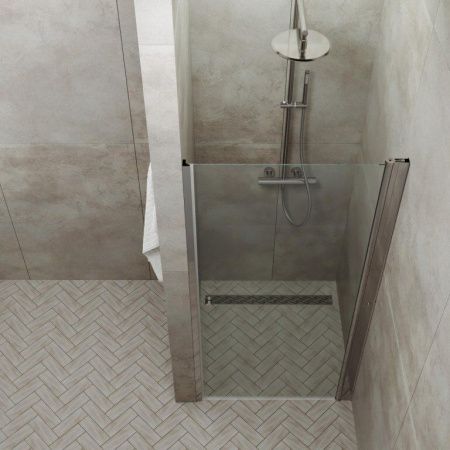 Душевая дверь Тритон Уно Щ0000036857 80х185 стекло прозрачное профиль хром