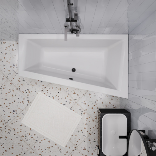 Ванна акриловая 1MarKa THOMAS 01том1710п 170х100 пристенная асимметричная без каркаса - фото 5 Ванна акриловая 1MarKa THOMAS 01том1710п 170х100 пристенная асимметричная без каркаса - фото 5