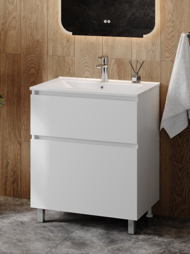 Тумба с раковиной Teymi Laina F16044 70х46х50 напольная - фото 4