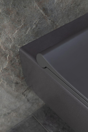 Чаша унитаза подвесная Allen Brau Priority 4.31001.AN цвет черный без сиденья безободковая каскадный смыв