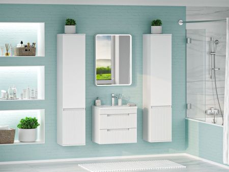 Тумба под раковину Brevita Ariana ARI-01060-0742Я 60х40 подвесная цвет белый