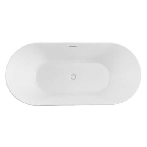 Ванна акриловая BelBagno BB411-1700-800-MATT 170х80 отдельностоящая овальная - фото 3