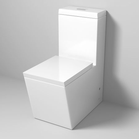 Унитаз напольный с бачком Grossman Cristal GR-4493 белый с сиденьем микролифт безободковый каскадный смыв