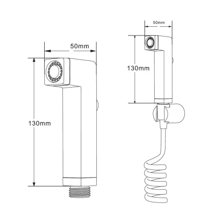 Гигиенический душ без смесителя Orange HS021bk черный
