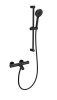 Душевой гарнитур со смесителем Wonzon & Woghand WW-C2002-A-MB настенный черный