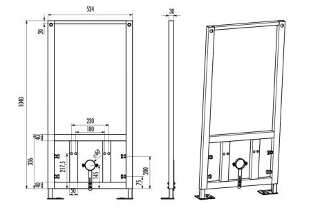 Инсталляция для биде Creavit GBM500.01