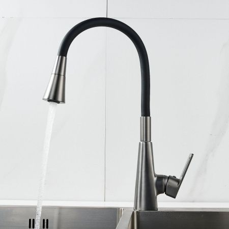 Смеситель для кухни Raffine F313T-3 на мойку оружейная сталь