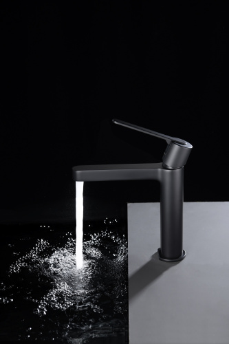 Смеситель для раковины AltroBagno Unione AltroBagnoUnione0136MB на раковину черный матовый - фото 3