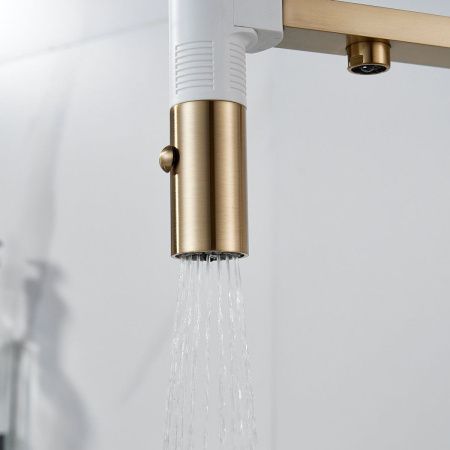 Смеситель для кухни Rose R958G на мойку золото