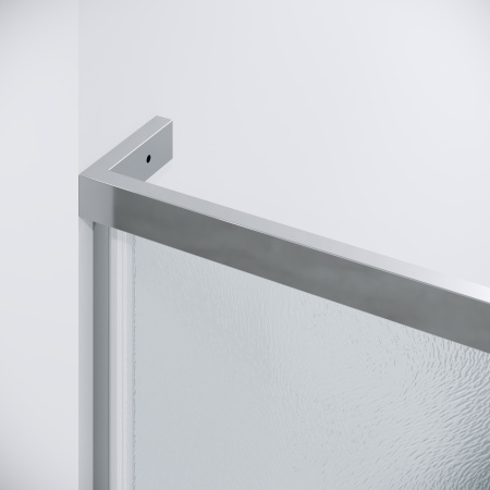 Душевая перегородка Grossman Pragma 200.K33.03.80.10.02 80х195 стекло текстурное профиль хром глянцевый