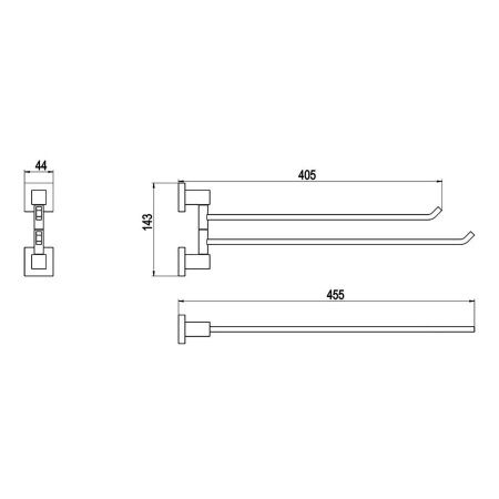 Полотенцедержатель Timo Selene 10059/00