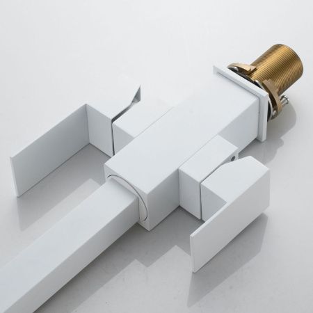 Смеситель для кухни Shevanik S148C на мойку белый