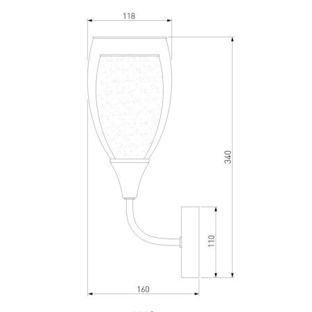 Бра Eurosvet Cosmic (Цосмиц) 50285/1 золото