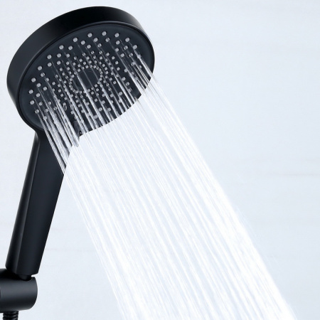 Душевая стойка Bond Cube B03-9588 настенная цвет черный матовый