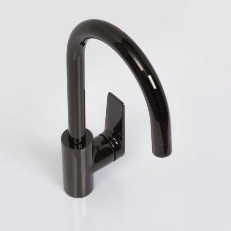 Смеситель для кухни Wasserkraft Glan 6600 6607 на мойку черный