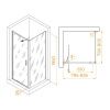 Душевой уголок RGW Stilvoll 703213588-11 80х80 стекло прозрачное профиль хром без поддона