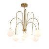 Люстра на штанге Delight Collection KG1213P-8 brass