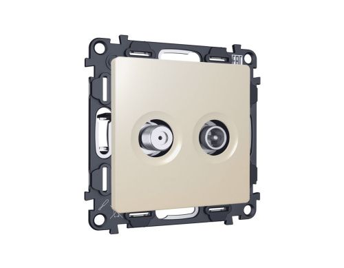 Комплект механизма розетки TV оконечной + SAT 5-862MHz 3.5dB/950-2150MHz 3.5dB Ambrella Volt MA MA333310 - фото 4