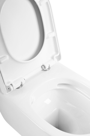 Унитаз подвесной BelBagno MARINO BB105CHR/BB105SC белый с сиденьем микролифт безободковый каскадный смыв